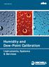 Humidity and Dew-Point Calibration Instruments, Systems & Services