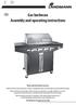Gas barbecue Assembly and operating instructions