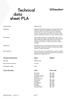 Technical data sheet PLA