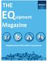 THE. EQuipment. Magazine. Neighbourhood Recreation Experiences