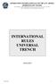 INTERNATIONAL RULES UNIVERSAL TRENCH