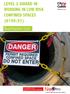 LEVEL 2 AWARD IN WORKING IN LOW RISK CONFINED SPACES ( )