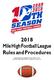 2018 Mile High Football League Rules and Procedures