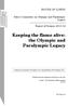 Keeping the flame alive: the Olympic and Paralympic Legacy