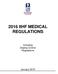 2016 IIHF MEDICAL REGULATIONS. Including Doping Control Regulations