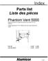 Parts list. Phantom Vent Discreet operable Zero sight line window Frame depth of 4 1/4 (108mm).