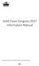 Gold Coast Congress 2017 Information Manual