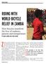 RIDING WITH WORLD BICYCLE RELIEF IN ZAMBIA