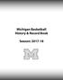 Michigan Basketball History & Record Book. Season: