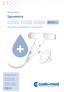 Spirometry. Operating Manual. Part 4: Hygiene and disinfection for custo spiro mobile. Operating characteristics: