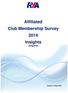 Affiliated Club Membership Survey 2014 Insights (England)