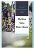 Tour of Cambridgeshire 2018 Mellow Vélo Rider Book