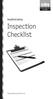 Health &Safety. Inspection Checklist. Please photocopy before use