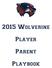 2015 Wolverine. Player. Parent. Playbook