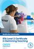 STA Level 2 Certificate in Swimming Teaching