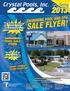 Sale Flyer! Swimming Pool and Spa. Pool Sale. Is Your Pool. Makeover??? Don t forget.  pg. 3. pg pg pg.