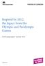 Inspired by 2012: the legacy from the Olympic and Paralympic Games. Fourth annual report summer 2016