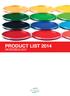 PRODUCT LIST 2014 MICROBIOLOGY