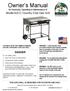 for Assembly, Operating & Maintenance of Model A2CC Country Club Gas Grill THIS GAS GRILL IS DESIGNED FOR OUTDOOR USE ONLY.