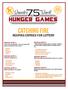 Catching FIRE HUNGER GAMES REAPING ENTRIES FOR LOTTERY