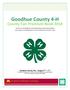 Goodhue County 4-H. County Fair Premium Book 2018