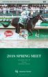 2018 SPRING MEET. SATURDAY, APRIL 28 through SATURDAY, JUNE SPRING MEET STAKES AND CONDITION BOOK. ChurchillDowns.com