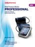 1.1. Features of your professional automatic blood pressure monitor 1.2. Important information about self-measurement