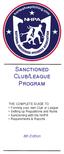 Sanctioned Club/League Program
