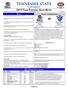 TENNESSEE STATE UNIVERSITY 2017 Tiger Football Game Notes