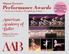 AAB. Performance Awards. American Academy of Ballet. Mignon Furman s. Mignon Furman, Founding Director