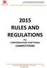 2015 RULES AND REGULATIONS