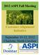 2012 ASPI Fall Meeting Customer Alignment Initiative