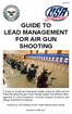 GUIDE TO LEAD MANAGEMENT FOR AIR GUN SHOOTING