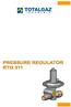 RTG 311 pressure regulators are included within the direct acting and balanced valve regulator class.