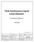 Tank Continuous Liquid Level Detector