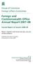 Foreign and Commonwealth Office Annual Report