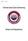 Florida Gold Coast Swimming Rules and Regulations