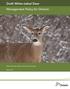 Draft White-tailed Deer Management Policy for Ontario