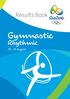 Results Book. Gymnastic. Rhythmic August