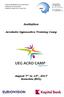 Invitation. Acrobatic Gymnastics Training Camp. August 7 th to 13 th, 2017 Kamchia (BUL)