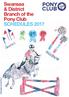 Illustration by Iola Parry. Swansea & District Branch of the Pony Club SCHEDULES 2017