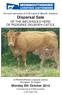 On kind instruction of R.W Lewis & Miss M. Hawkins. Dispersal Sale OF THE WELSHGOLD HERD OF PEDIGREE GELBVIEH CATTLE