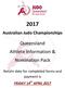 Queensland Athlete Information & Nomination Pack