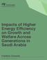 Impacts of Higher Energy Efficiency on Growth and Welfare Across Generations in Saudi Arabia