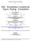 30th Snowflake Invitational Figure Skating Competition