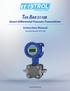 Smart Differential Pressure Transmitters. Instruction Manual