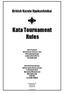 Kata Tournament Rules