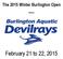 The 2015 Winter Burlington Open. Hosted by
