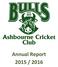 This annual report was compiled by the Ashbourne Cricket Club as a summary of the 2015 / 2016 season.