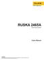 RUSKA 2465A. Users Manual. AutoFloat System